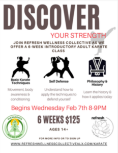Refresh Alx Intro to Karate 6-week Beginner's Class